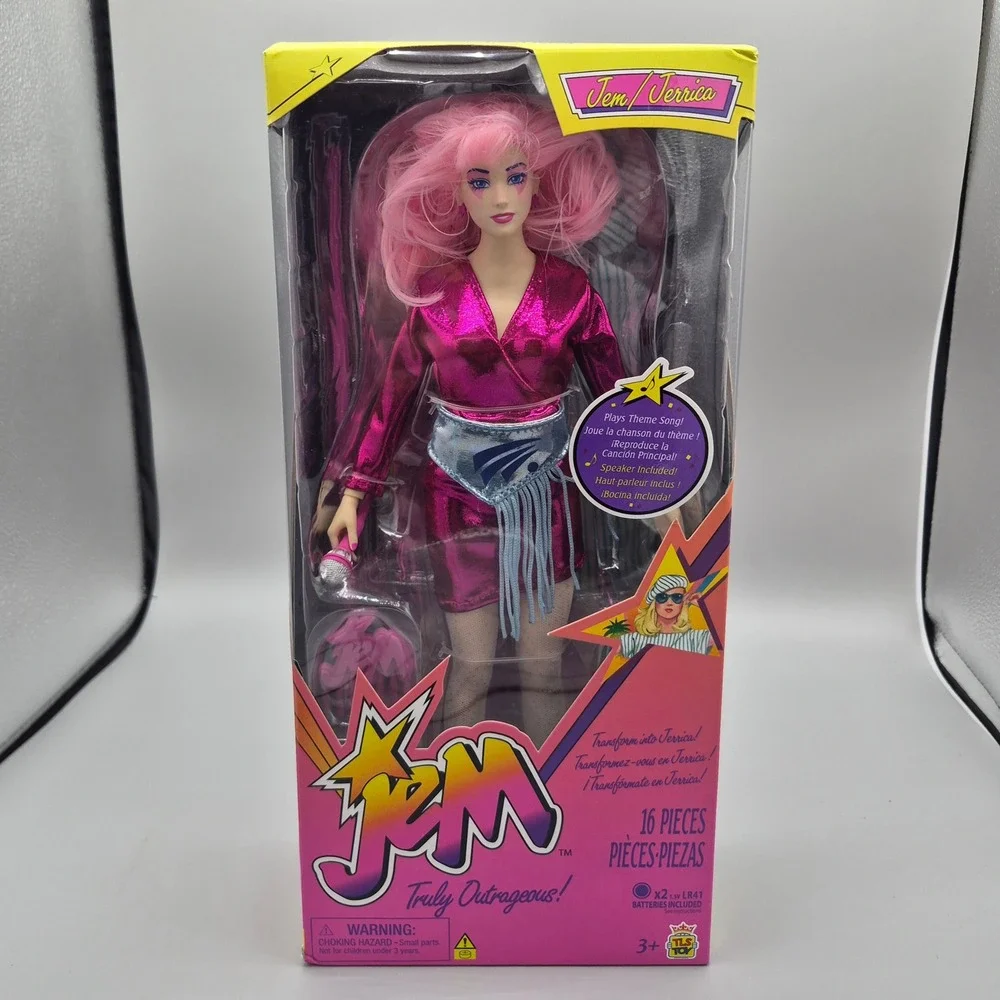 The Loyal Subjects Jem and The Holograms Jem Jerrica 16 Piece Doll Plays Music